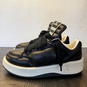 Converse Rick Owens X Drkshdw Turbowpn Low 'Black Cloud Cream' Size 10.5  NEW